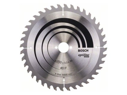 Bosch Pílový kotúč Optiline for Wood 250 x 30 x 3,2mm Z40 | ajtech.sk