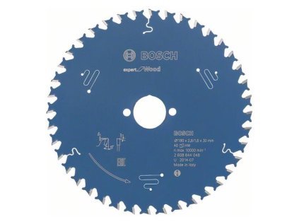 Bosch Pílový kotúč  EXPERT for Wood 190 x 30 x 2,6 mm Z40 | ajtech.sk