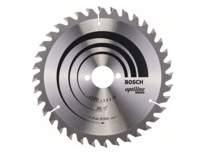 Bosch Pílový kotúč Optiline for Wood 190 x 30 x 2,6mm Z36 | ajtech.sk