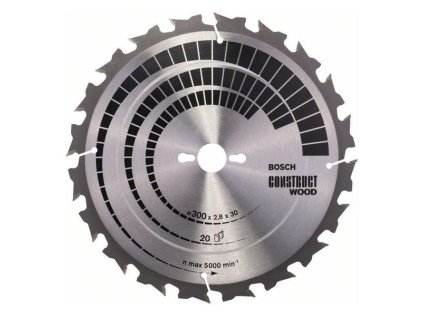 Bosch Pílový kotúč Construct Wood 300 x 30 x 2,8mm Z20 | ajtech.sk