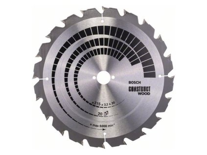 Bosch Pílový kotúč Construct Wood 315 x 30 x 3,2mm Z20 | ajtech.sk