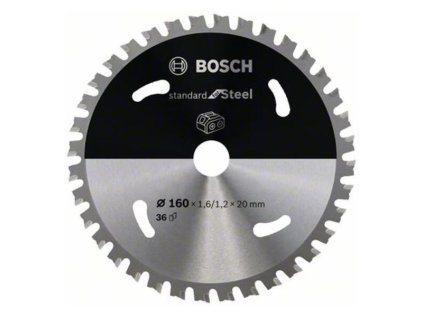 Bosch Pílový kotúč pre aku píly Standard for Steel 160 x 20 x 1,6/1,2mm Z36 | ajtech.sk