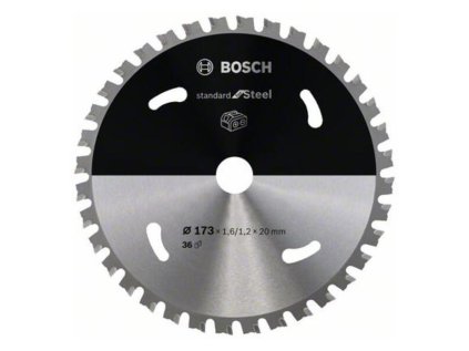 Bosch Pílový kotúč pre aku píly Standard for Steel 173 x 20 x 1,6/1,2mm Z36 | ajtech.sk