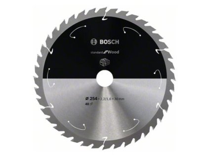 Bosch Pílový kotúč pre aku píly Standard for Wood 254 x 30 x 2,2/1,6mm Z40 | ajtech.sk