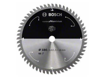Bosch Pílový kotúč pre aku píly Standard for Aluminium 184 x 16 x 2/1,5mm Z56 | ajtech.sk