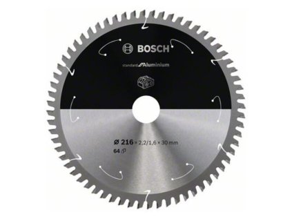 Bosch Pílový kotúč pre aku píly Standard for Aluminium 216 x 30 x 2,2/1,6mm Z64 | ajtech.sk