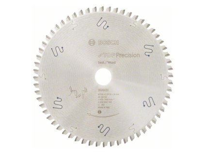Bosch Pílový kotúč Top Precision Best for Wood 254 x 30 x 2,3 mm Z60 | ajtech.sk