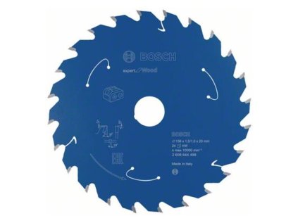 Bosch Pílový kotúč pre aku píly EXPERT for Wood 136 x 20 x 1,5/1 xmm Z24 | ajtech.sk