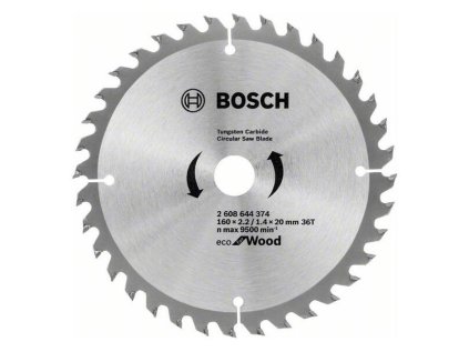 Bosch Pílový kotúč Eco for Wood 160 x 2.2/1.4 x 20mm Z36 | ajtech.sk
