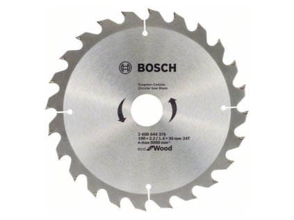 Bosch Pílový kotúč Eco for Wood 190 x 2.2/1.4 x 30mm Z24 | ajtech.sk