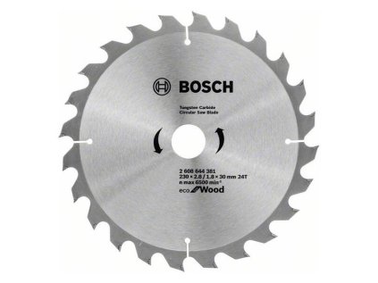 Bosch Pílový kotúč Eco for Wood 230 x 2.8/1.8 x 30mm Z24 | ajtech.sk