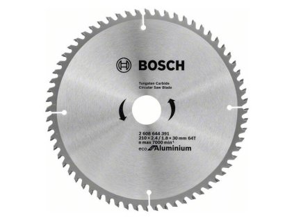 Bosch Pílový kotúč Eco for Aluminium 210 x 2.4/1.8 x 30 mm Z64 | ajtech.sk