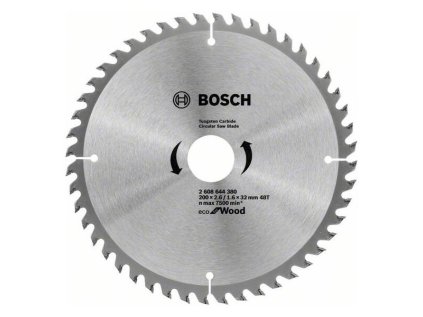 Bosch Pílový kotúč Eco for Wood 200 x 2.6/1.6 x 32 mm Z48 | ajtech.sk