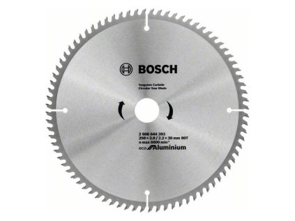 Bosch Pílový kotúč Eco for Aluminium 250 x 3.0/2.2 x 30 mm Z80 | ajtech.sk