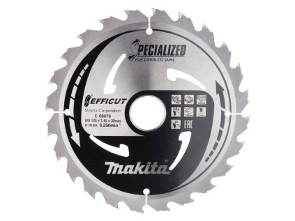 Makita Pílový kotúč EFFICUT 185 mm / 30 mm / 24z na drevo, E-08676 MA | ajtech.sk