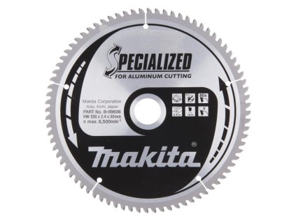Makita Pílový kotúč na hliník 235 mm / 30 mm / 80z, B-09606 | ajtech.sk