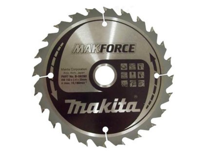 Makita Pílový kotúč na drevo MAKForce 150 mm / 20 mm / 24z, B-08280 MA | ajtech.sk