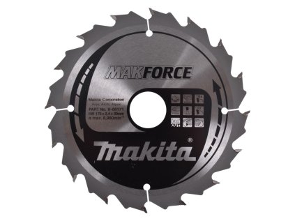 Makita Pílový kotúč na drevo MAKForce 170 mm / 30 mm / 16z, B-08171 MA | ajtech.sk