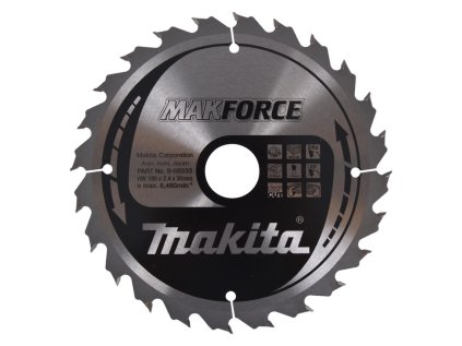 Makita Pílový kotúč na drevo MAKForce 180 mm / 30 mm / 24z, B-08333 MA | ajtech.sk