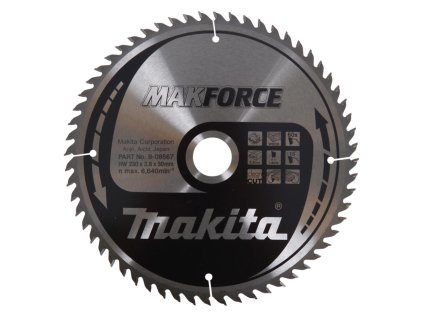 Makita Pílový kotúč na drevo MAKForce 230 mm / 30 mm / 60z, B-08567 MA | ajtech.sk