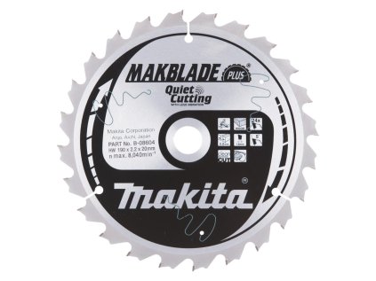 Makita Pílový kotúč na drevo MAKBlade na drevo 190 mm / 20 mm / 24z, B-08604 MA | ajtech.sk