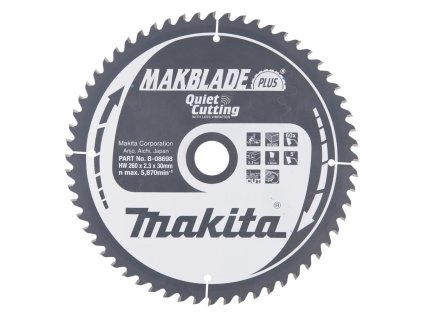 Makita Pílový kotúč na drevo MAKBlade na drevo 260 mm / 30 mm / 60z, B-08698 MA | ajtech.sk