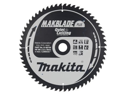 Makita Pílový kotúč na drevo MAKBlade na drevo 305 mm / 30 mm / 60z, B-08729 MA | ajtech.sk