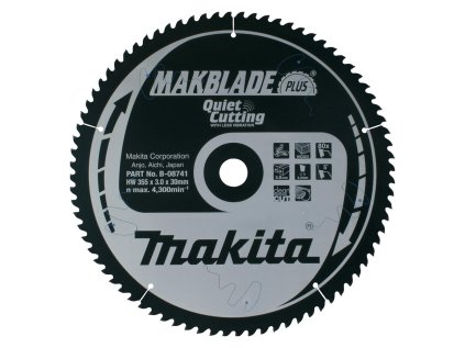 Makita Pílový kotúč na drevo MAKBlade na drevo 355 mm / 30 mm / 80z, B-08741 MA | ajtech.sk