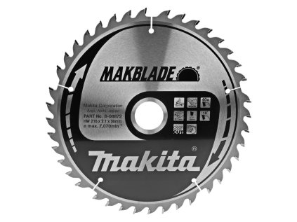Makita Pílový kotúč na drevo MAKBlade na drevo 216 mm / 30 mm / 40z, B-08872 MA | ajtech.sk