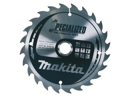 Makita pílový kotúč pre akú kotúčovú pílu na drevo 160 mm / 20 mm / 24z, B-09151 MA | ajtech.sk