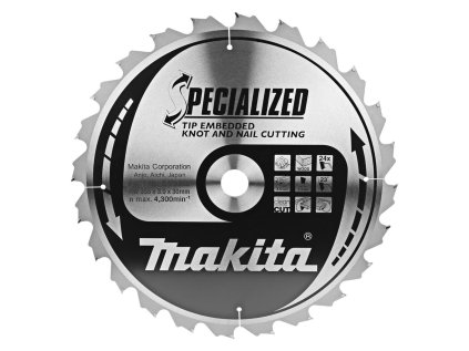 Makita Pílový kotúč na drevo a drevo s klincami 355 mm / 30 mm / 24z, B-09385 MA | ajtech.sk