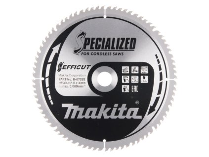 Makita Pílový kotúč EFFICUT na drevo 305 mm / 30 mm / 80z, B-67262 MA | ajtech.sk