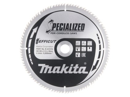 Makita Pílový kotúč EFFICUT na drevo 305 mm / 20 mm / 100z, B-67278 MA | ajtech.sk