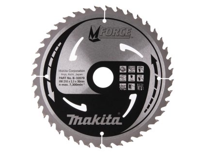 Makita Pílový kotúč na drevo Mforceorce 210 mm / 30 mm / 40z, B-32079 MA | ajtech.sk