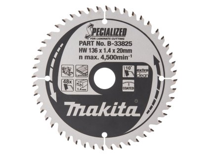 Makita Pílový kotúč na laminát 136 mm / 20 mm / 20z, B-33825 MA | ajtech.sk