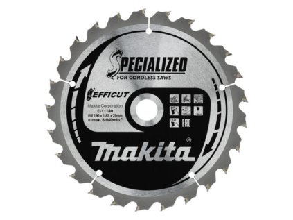 Makita Pílový kotúč EFFICUT na drevo 190 mm / 20 mm / 20z, E-11140 MA | ajtech.sk