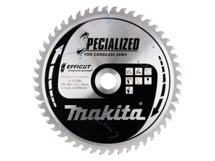 Makita Pílový kotúč EFFICUT na drevo 190 mm / 20 mm / 50z, E-12186 MA | ajtech.sk