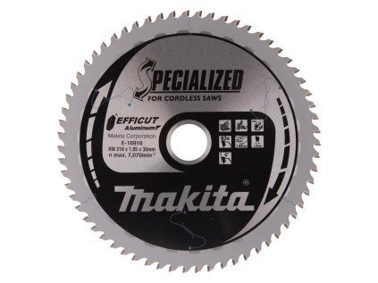 Makita Pílový kotúč EFFICUT na hliník 216 mm / 30 mm / 63z, E-16916 MA | ajtech.sk