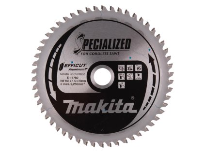 Makita Pílový kotúč EFFICUT na hliník 165 mm / 20 mm / 54z, E-16760 MA | ajtech.sk