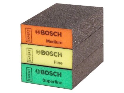 Bosch Brúsna hubka EXPERT S471 , 69 x 97 x 26 mm, 3-dielna stredná/jemná/super jemná | ajtech.sk