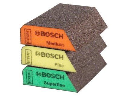 Bosch Brúsna hubka EXPERT S470 69 x 97 x 26 mm, 3-dielna stredná/jemná/super jemná | ajtech.sk