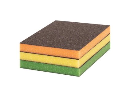 Bosch Brúsna hubka EXPERT S473 , 98 × 120 × 13 mm, 3-dielna stredná/jemná/super jemná | ajtech.sk