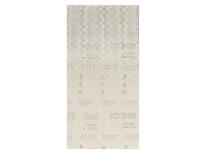 Bosch Brúsna mriežka EXPERT M480, 115 x 230 mm, P220, pre vibračné brúsky (10ks) | ajtech.sk