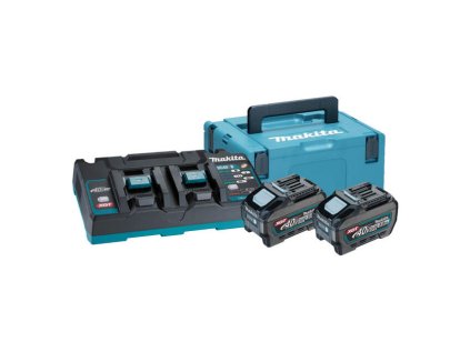 Makita DC40RB SET dvojportová nabíjačka s akumulátormi 2 x 40V 5Ah | ajtech.sk
