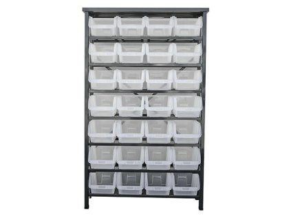 Strend Pro HL3205 Stojan s plastovými boxami 28 zásobníkov, 239383 | ajtech.sk