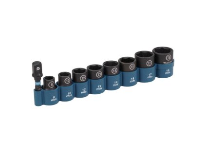 Makita 9-dielna sada nástrčných kľúčov Impact BLACK, E-16639 | ajtech.sk