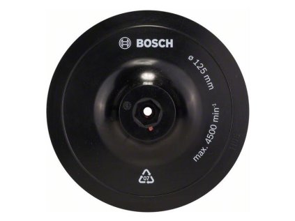 Bosch Oporný tanier so stopkou do vŕtačiek na suchý zips 125mm 8mm | ajtech.sk