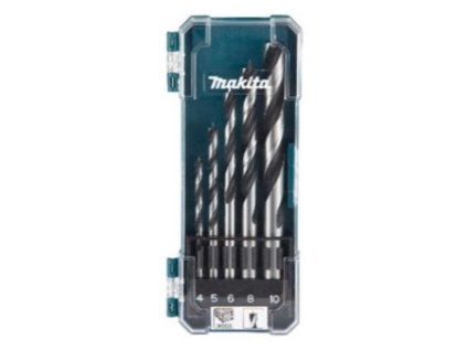 Makita 5-dielna sada špirálových vrtákov do dreva s valcovitou stopkou, D-72861 | ajtech.sk