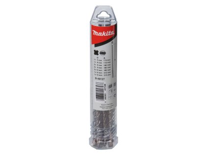 Makita 10 dielna sada vrtákov SDS Plus 5; 6; 8; 10; 12mm, 110/160/210mm, B-49127 | ajtech.sk