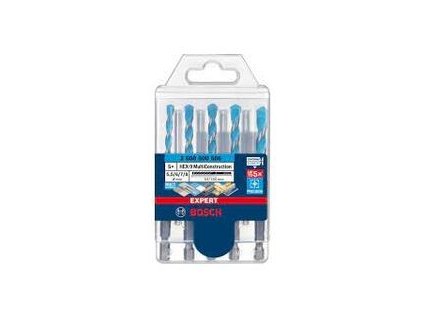 Bosch 5-dielna súprava vrtákov EXPERT HEX-9 MultiConstruction, 5,5/6/6/7/8 mm | ajtech.sk